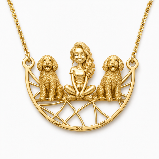 Aussiedoodle - 18K Gold Vermeil - 1st