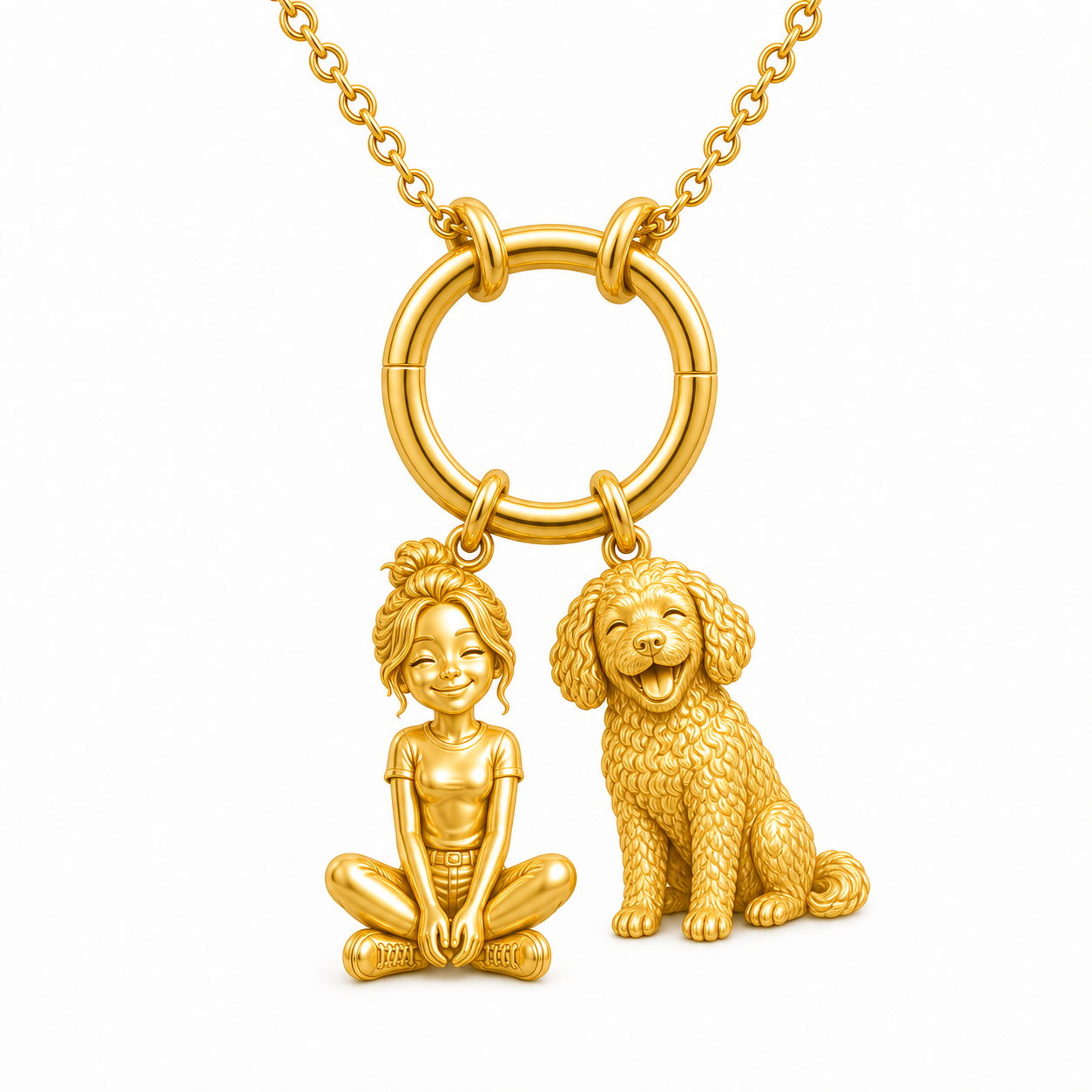 Aussiedoodle - 18K Gold Vermeil - 1st