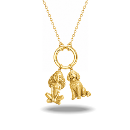 Aussiedoodle - 18K Gold Vermeil - 1st