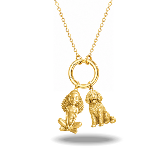 Aussiedoodle - 18K Gold Vermeil - 1st