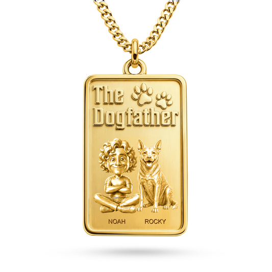 Australian Cattle Dog Dogfather necklace front