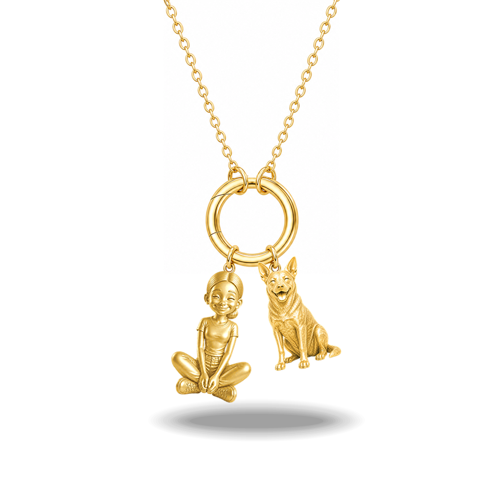 Australian Cattle Dog - 18K Gold Vermeil - 1st