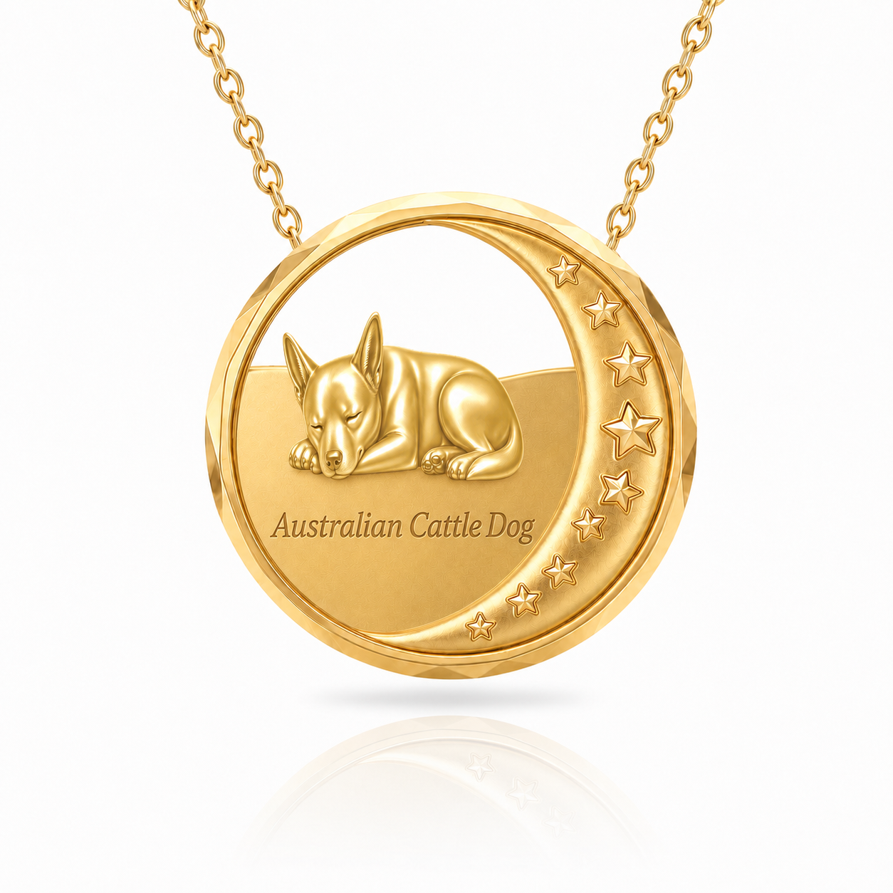 Soulyshine Australian Cattle Dog Starry Slumber Personalized Pet Heart Bracelet