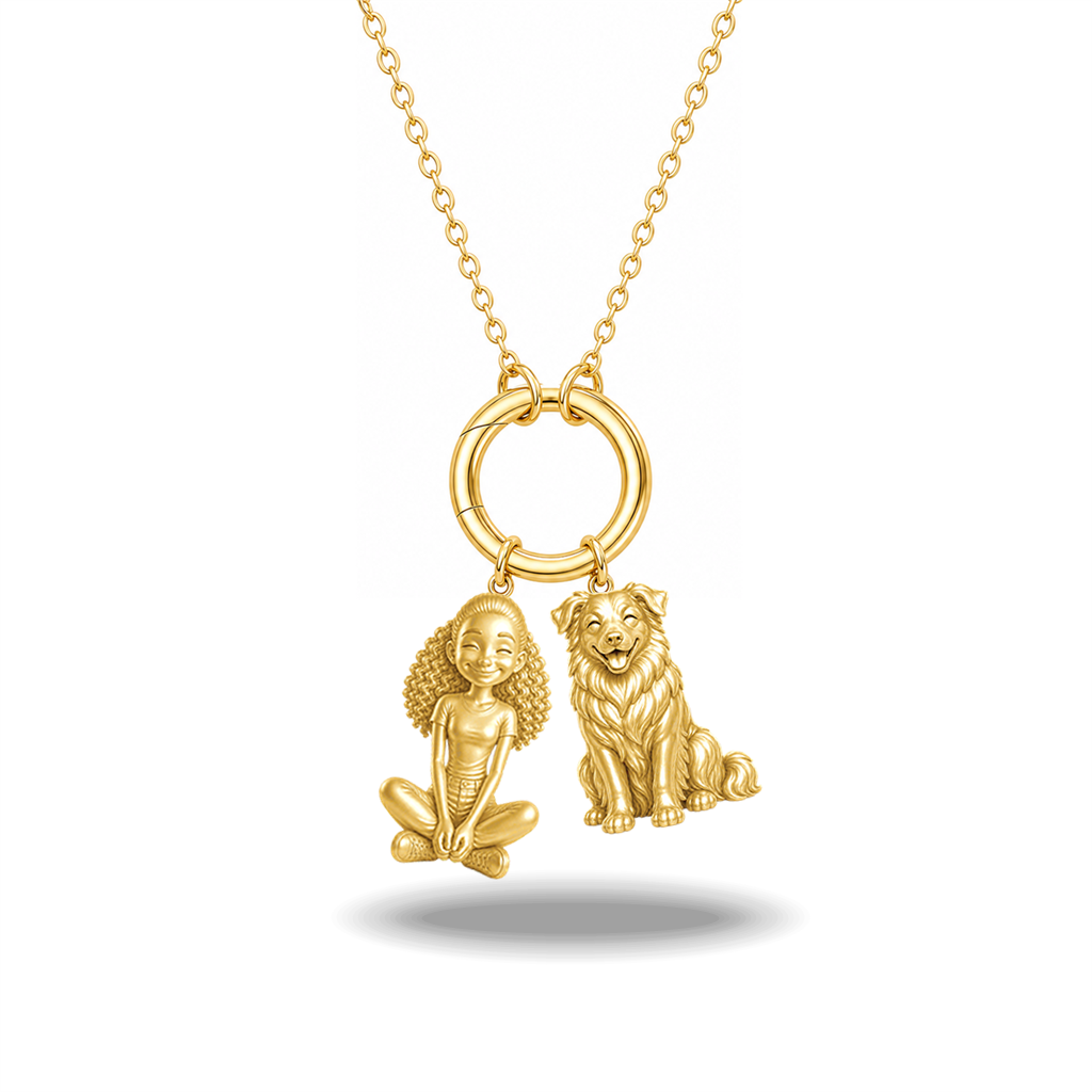 Australian Shepherd - 18K Gold Vermeil - 1st