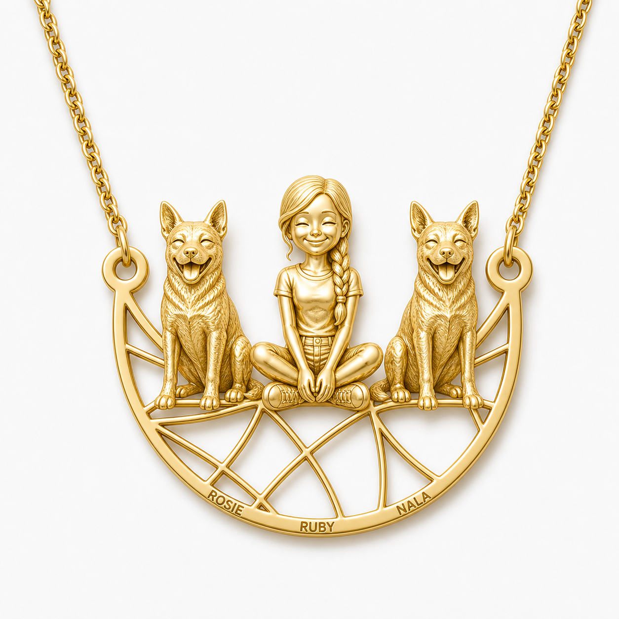 Blue Heeler - 18K Gold Vermeil - 1st
