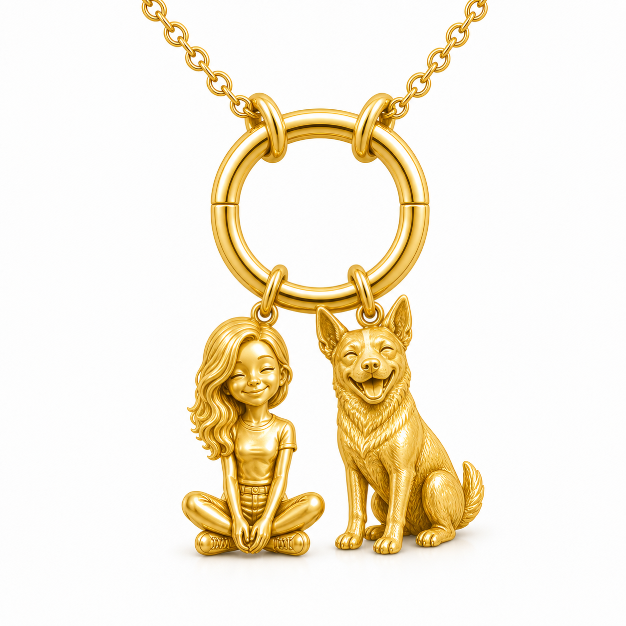 Australian Cattle Dog - 18K Gold Vermeil - 1st