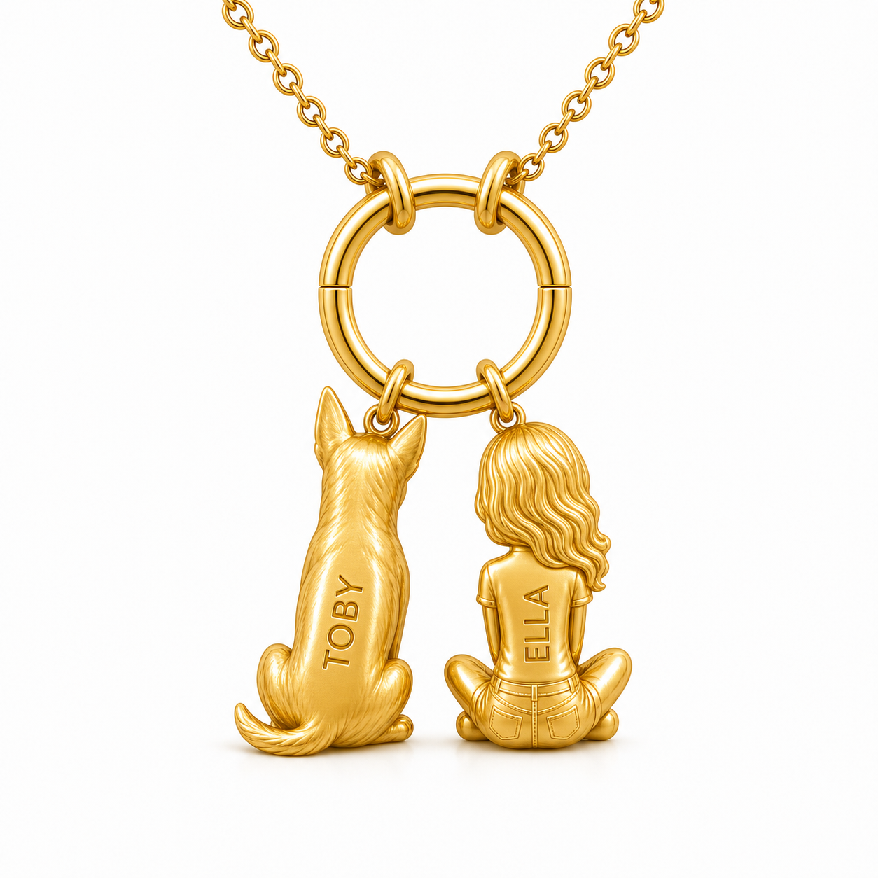 Australian Cattle Dog - 18K Gold Vermeil - 2nd