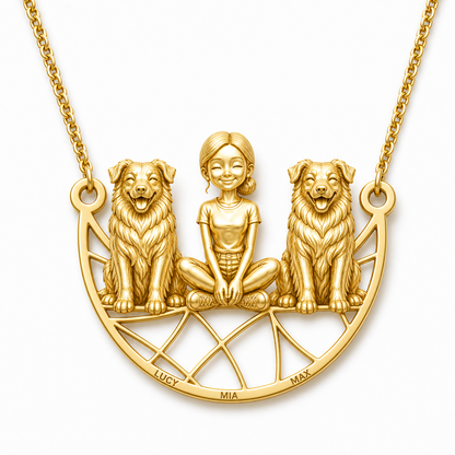 Australian Shepherd - 18K Gold Vermeil - 1st