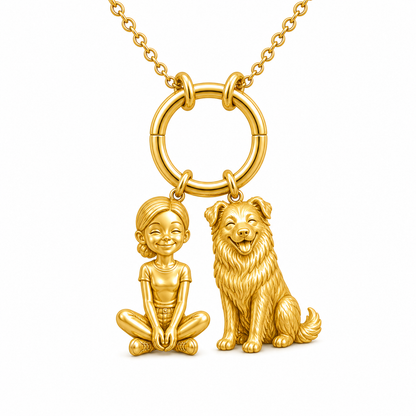 Australian Shepherd - 18K Gold Vermeil - 1st