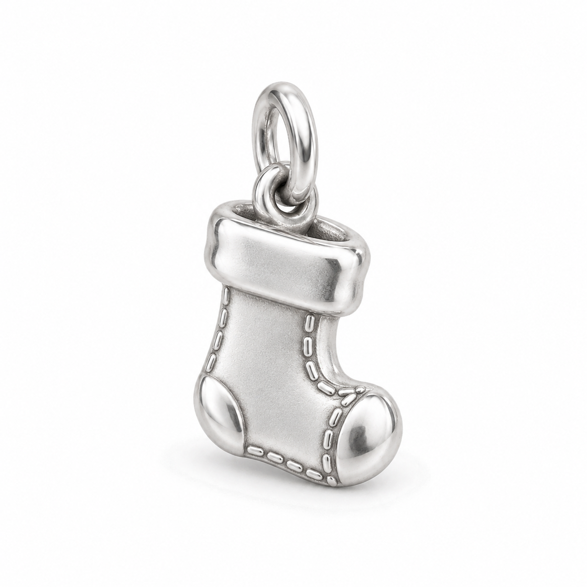 Baby's First Christmas — Tiny Stocking Keepsake Charm and Polyester Cord Bracelet Set
