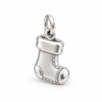 Baby's First Christmas — Tiny Stocking Keepsake Charm and Polyester Cord Bracelet Set