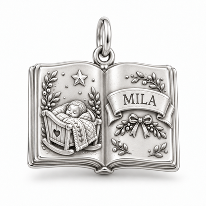 Baby's First Christmas — First Storybook Charm and Polyester Cord Bracelet Set