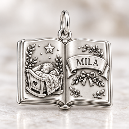Baby's First Christmas — First Storybook Charm and Polyester Cord Bracelet Set