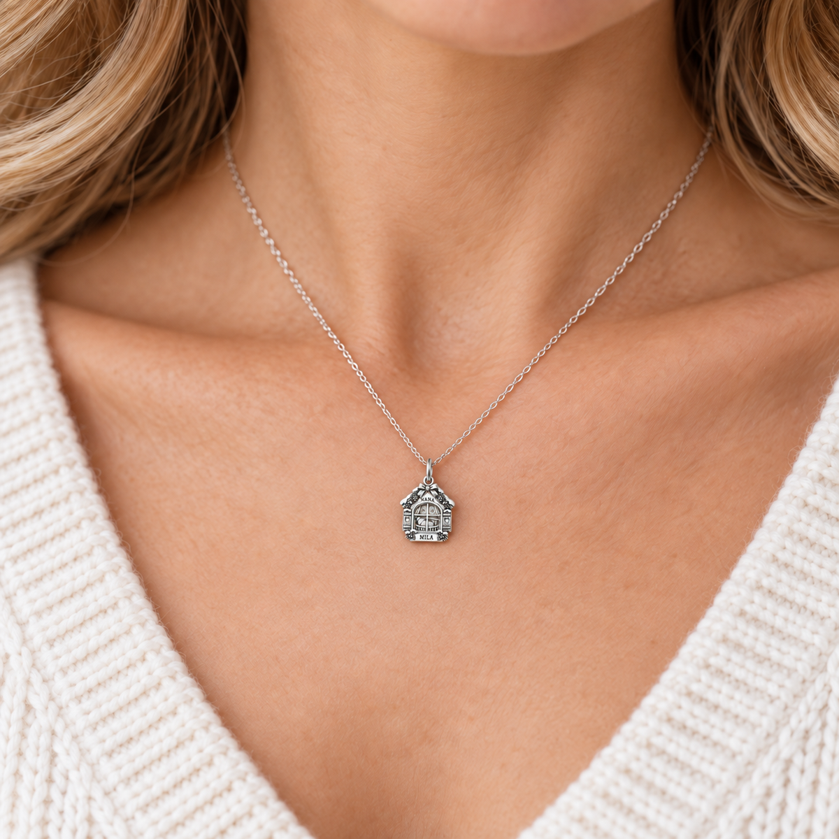 Baby's First Christmas — Grandma's First Christmas Charm and Polyester Cord Bracelet Set