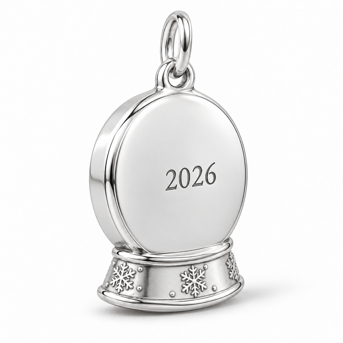 Baby's First Christmas — Snow Globe Keepsake Charm and Polyester Cord Bracelet Set