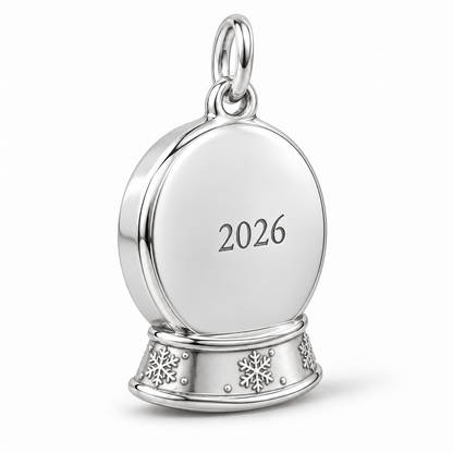 Baby's First Christmas — Snow Globe Keepsake Charm and Polyester Cord Bracelet Set