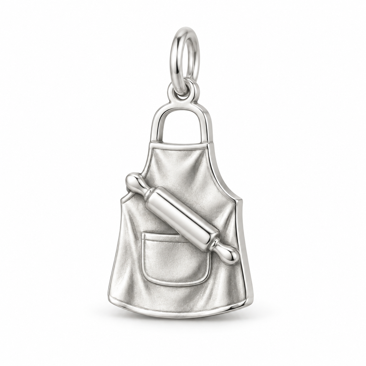 Baker's Apron and Rolling Pin Charm