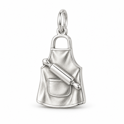 Baker's Apron and Rolling Pin Charm