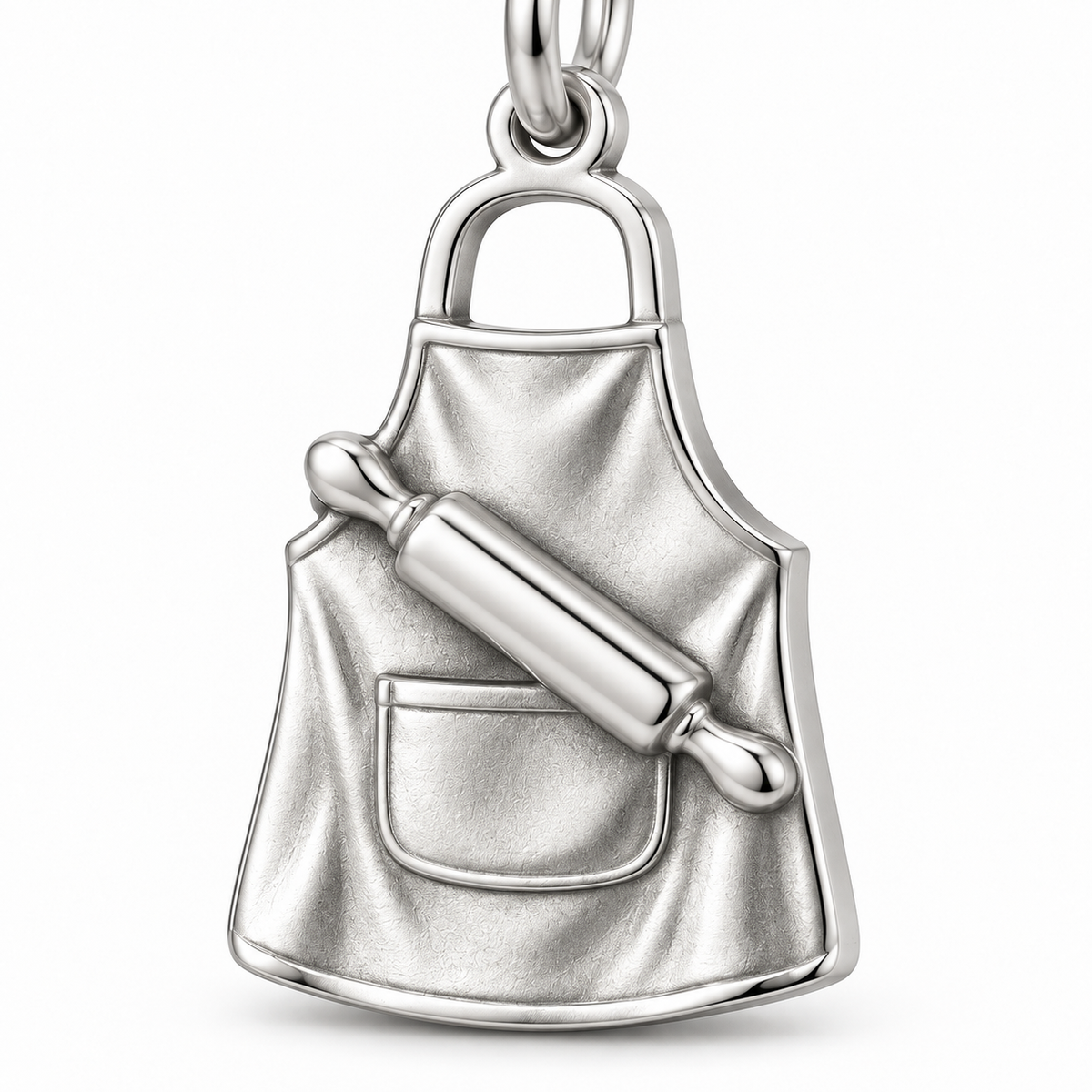 Baker's Apron and Rolling Pin Charm