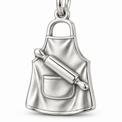 Baker's Apron and Rolling Pin Charm