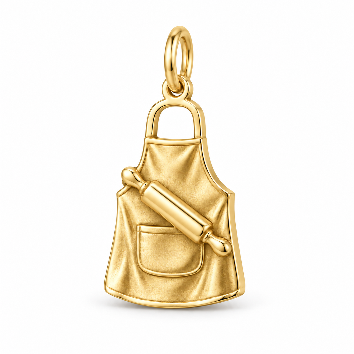 Baker's Apron and Rolling Pin Charm