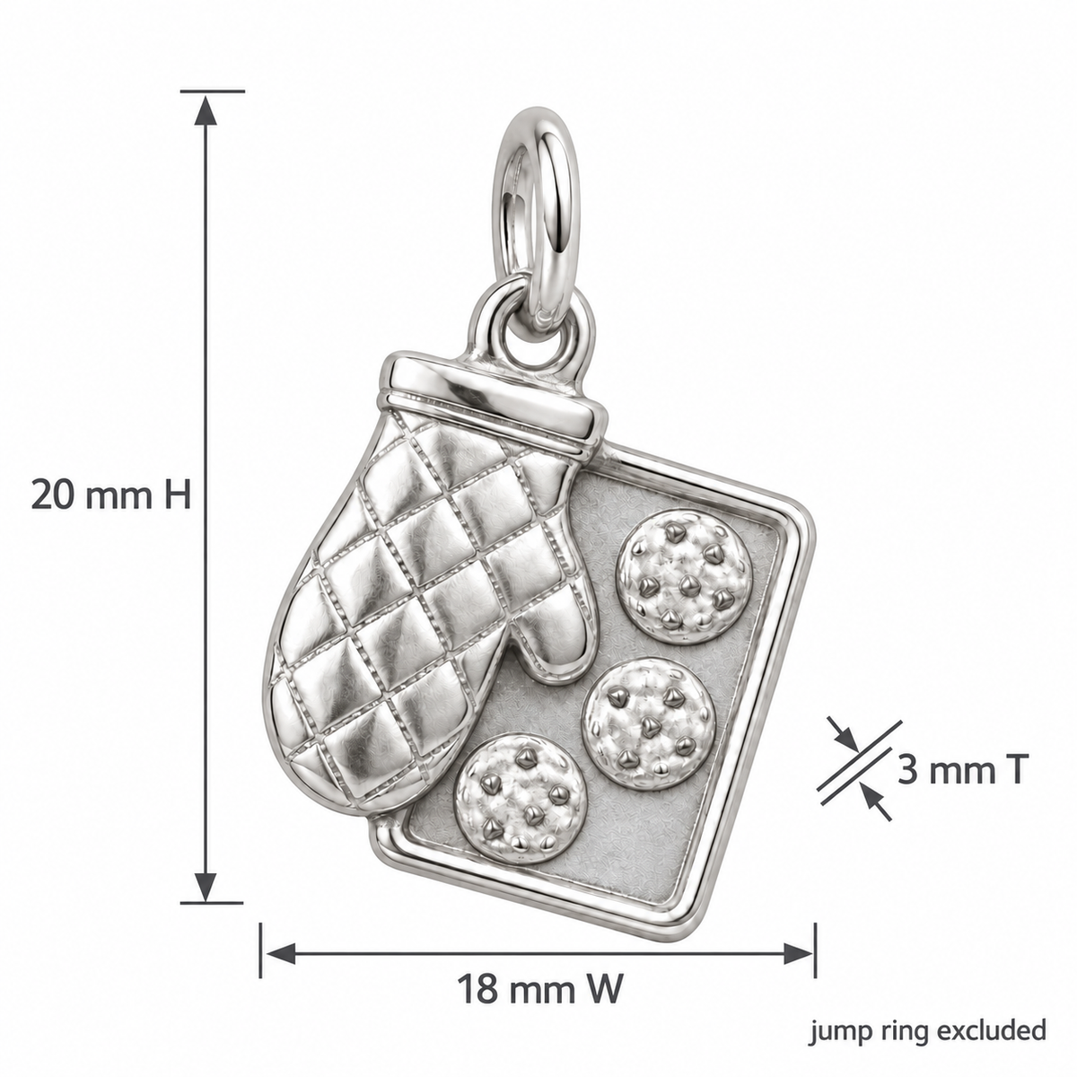 Oven Mitt and Cookie Tray Charm