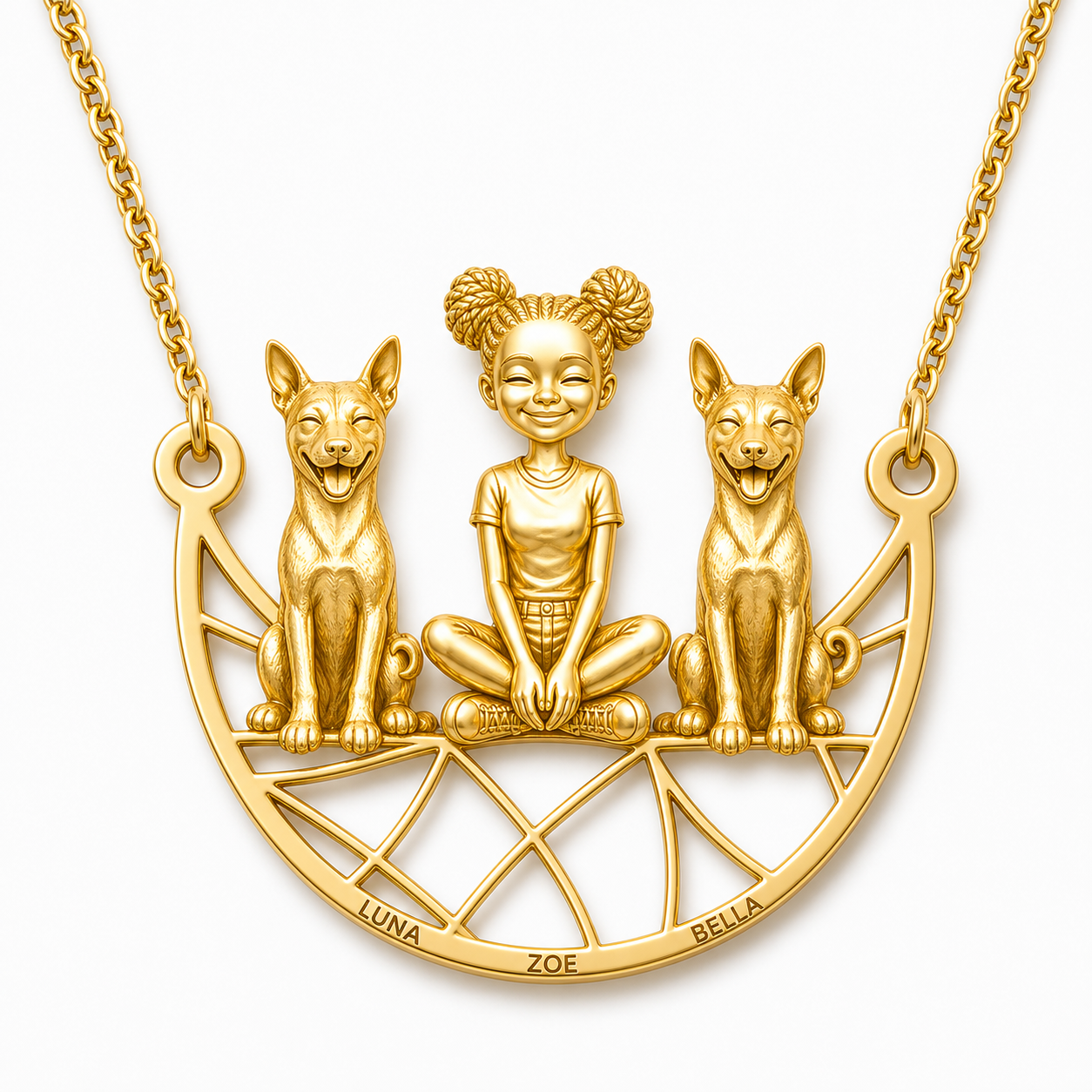 Basenji - 18K Gold Vermeil - 1st