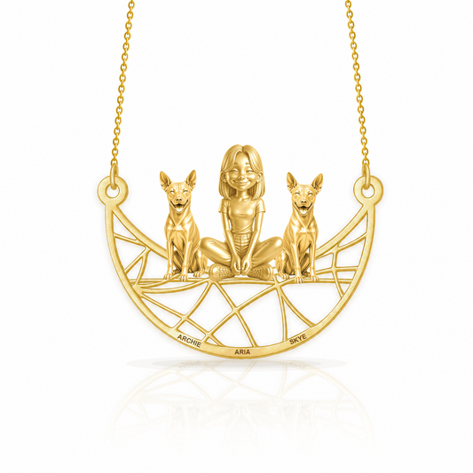 Soulyshine Basenji personalized companion necklace