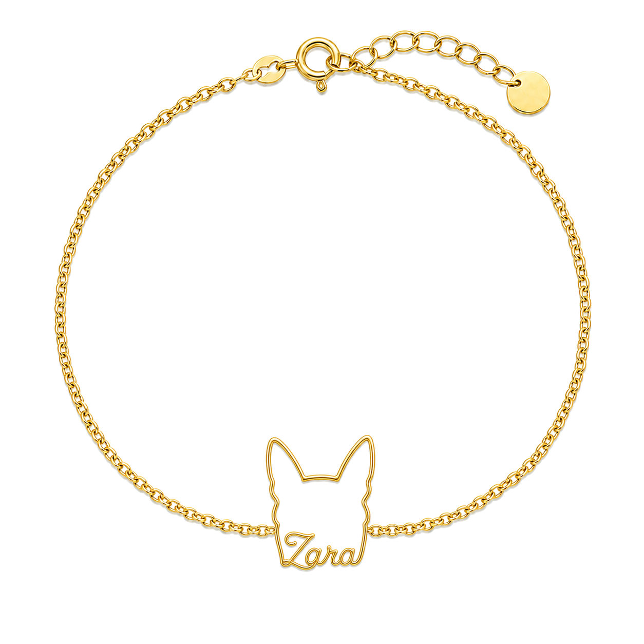 Soulyshine Basenji personalized pet face and name bracelet - product image 14