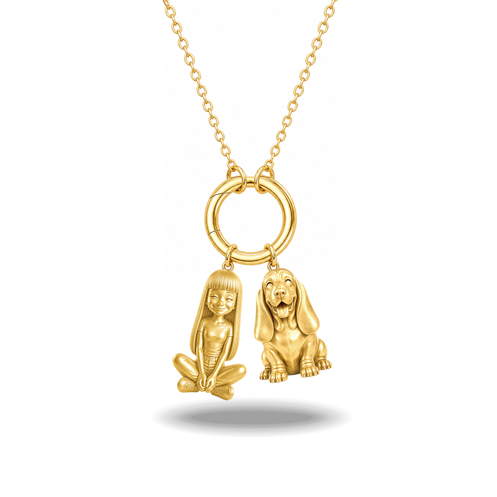 Basset Hound - 18K Gold Vermeil - 1st