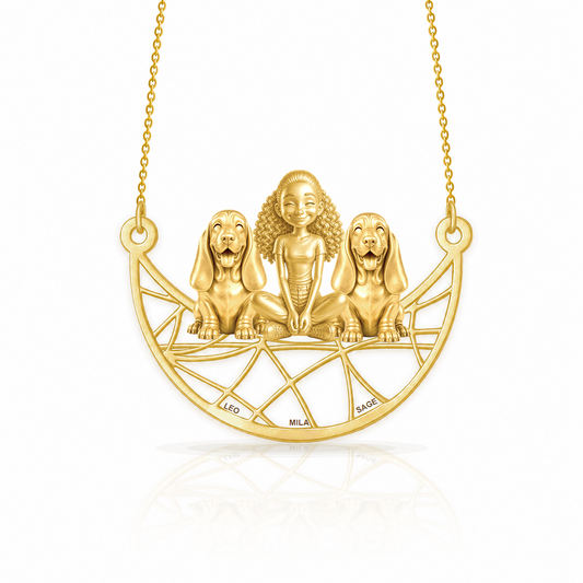 Basset Hound - 18K Gold Vermeil - 1st