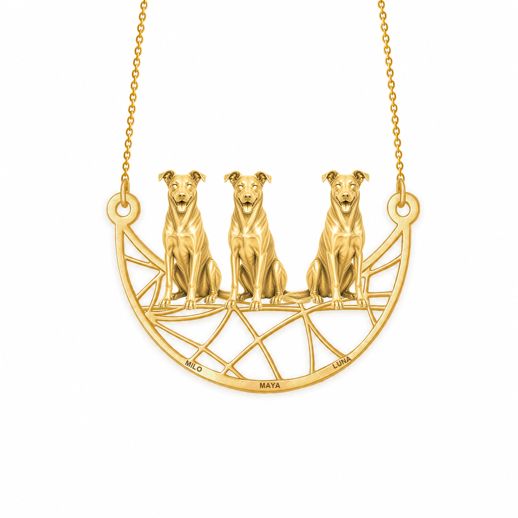 Soulyshine Beauceron Eternal Paw personalized pets necklace