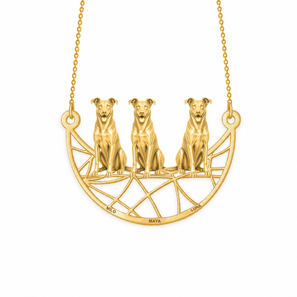 Soulyshine Beauceron Eternal Paw personalized pets necklace