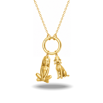 Bedlington Terrier - 18K Gold Vermeil - 1st