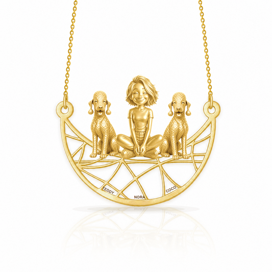 Bedlington Terrier - 18K Gold Vermeil - 1st