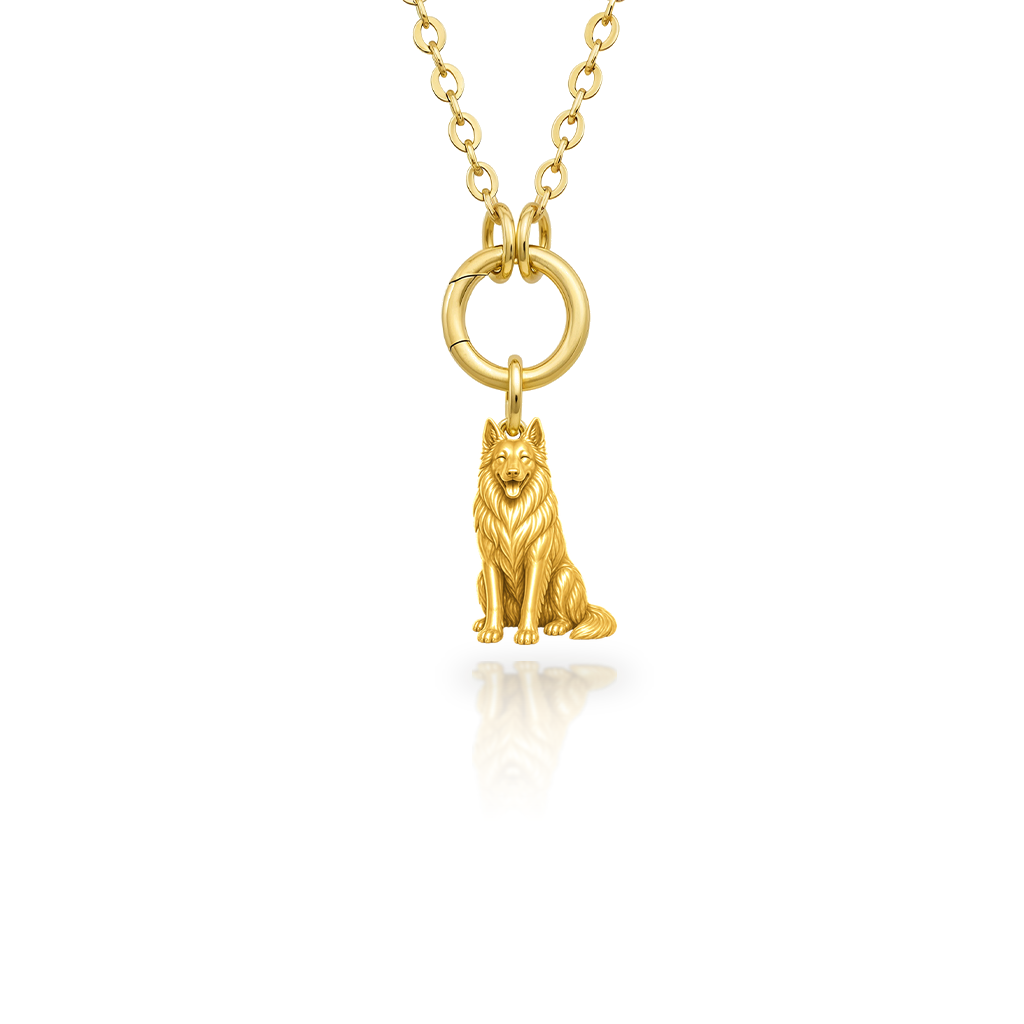 Belgian-Sheepdog - 18K Gold Vermeil - 1st