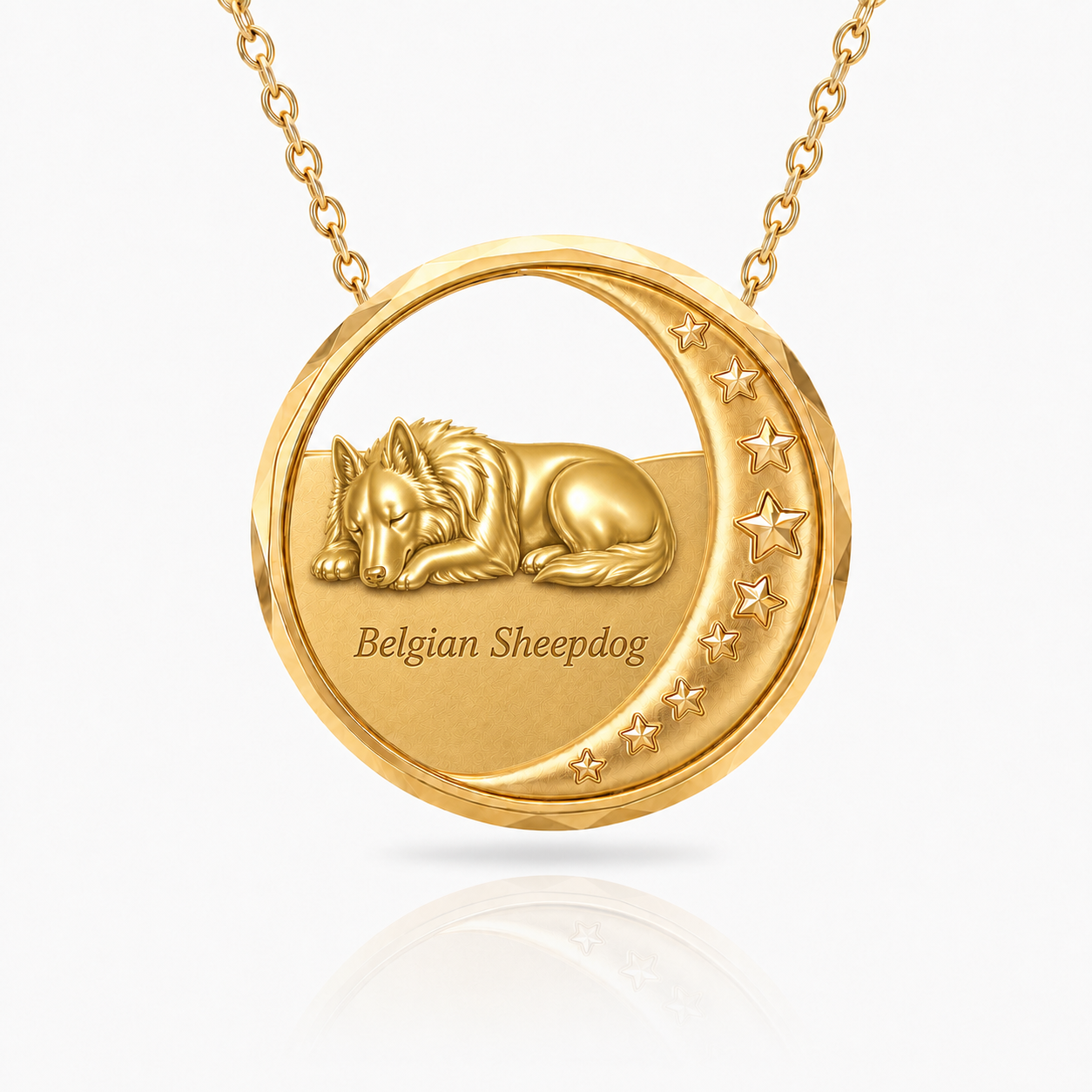 Soulyshine Belgian Sheepdog Starry Slumber Personalized Pet Heart Bracelet
