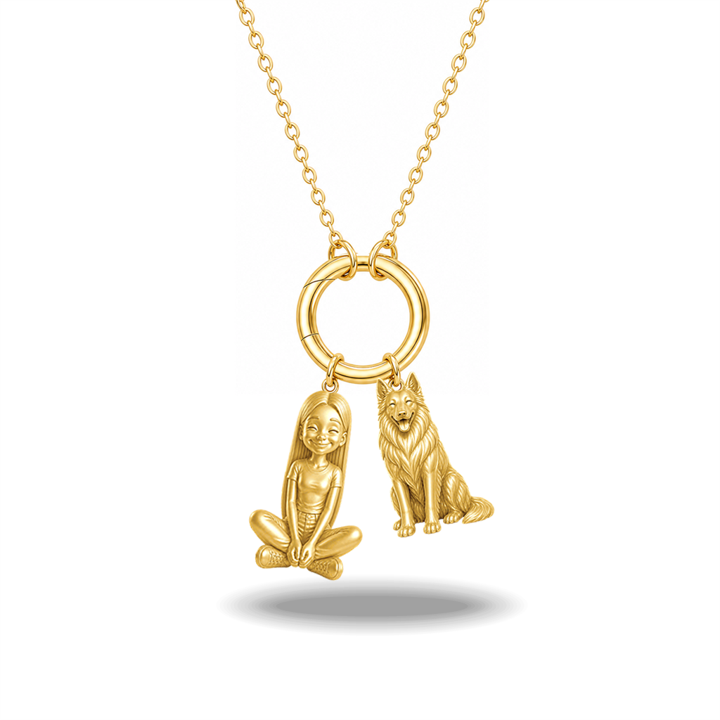 Belgian Sheepdog - 18K Gold Vermeil - 1st