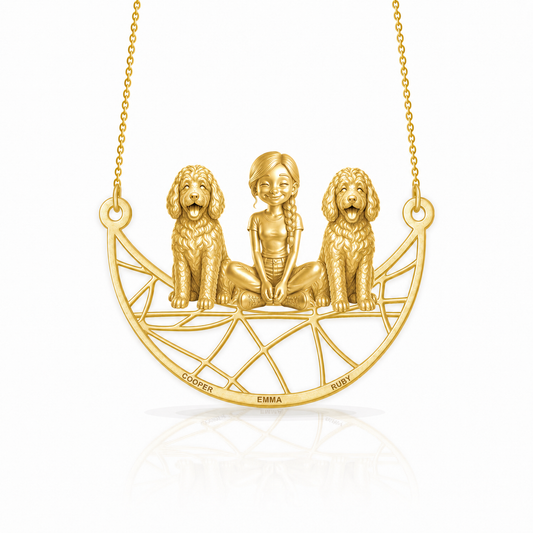Soulyshine Bernedoodle personalized companion necklace