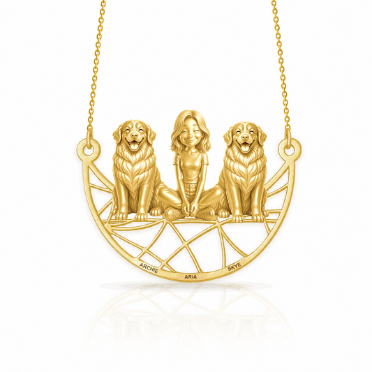 Soulyshine Bernese Mountain Dog personalized companion necklace
