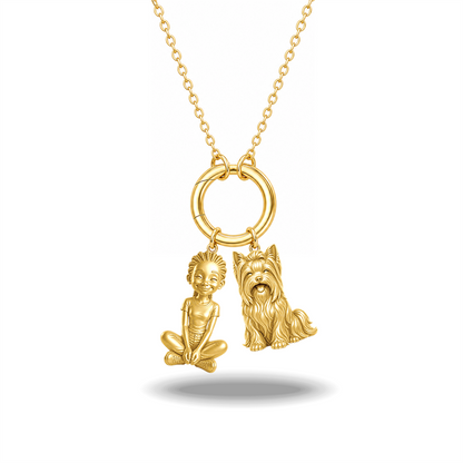 Biewer Terrier - 18K Gold Vermeil - 1st