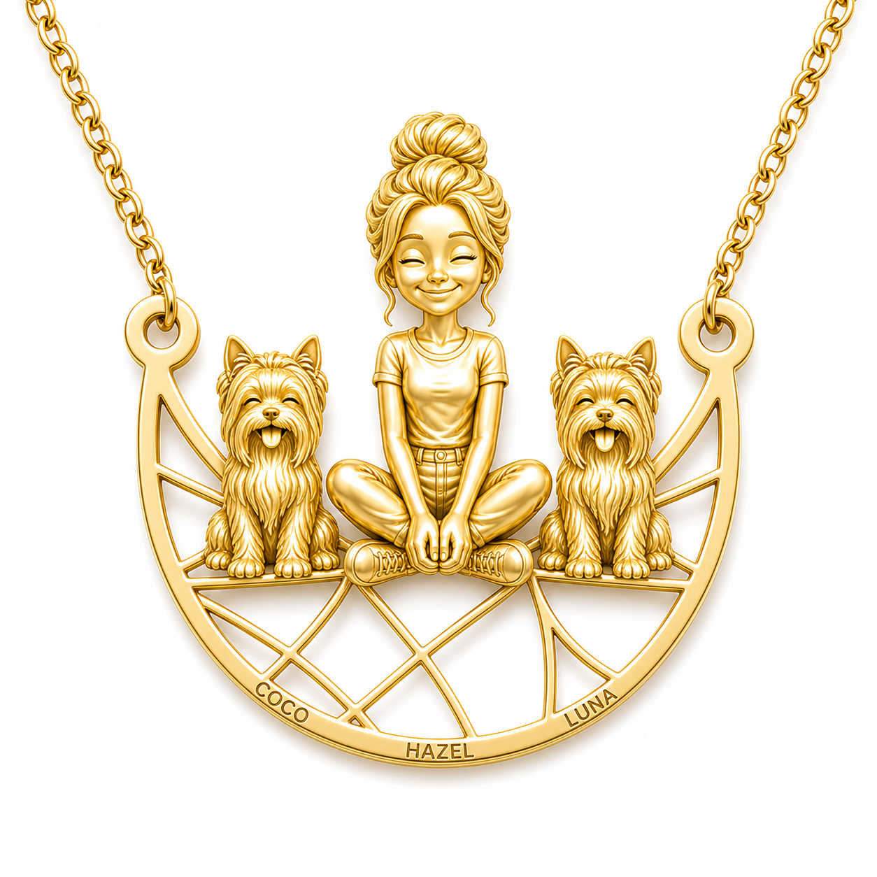 Biewer Terrier - 18K Gold Vermeil - 1st