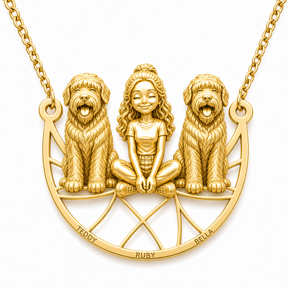 Black Russian Terrier - 18K Gold Vermeil - 1st