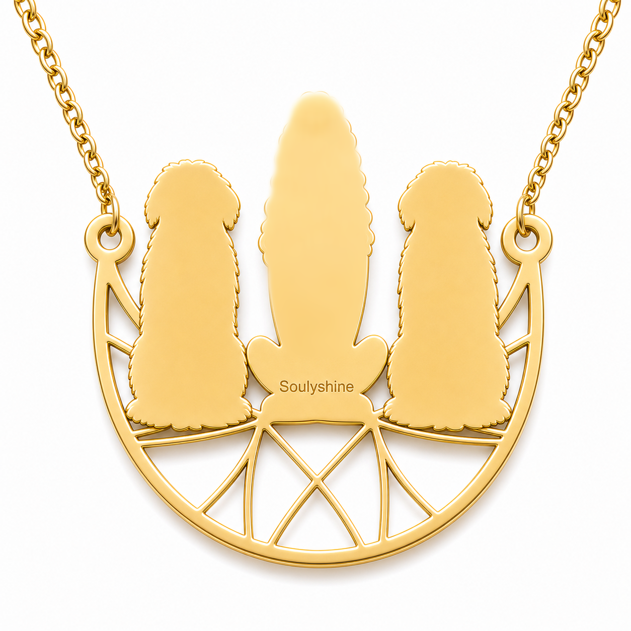 Black Russian Terrier - 18K Gold Vermeil - 2nd