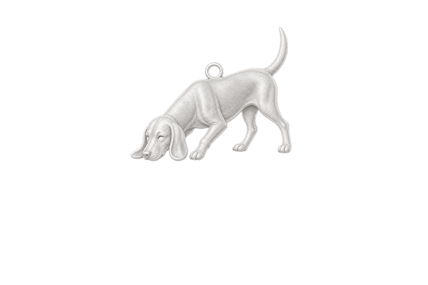 Soulyshine Black and Tan Coonhound Little Love Charm Only - Image 1