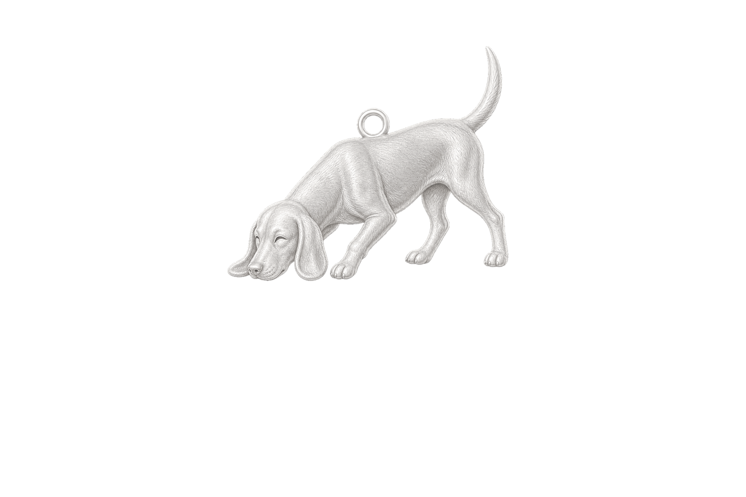 Soulyshine Black and Tan Coonhound Little Love Charm Only - Image 1