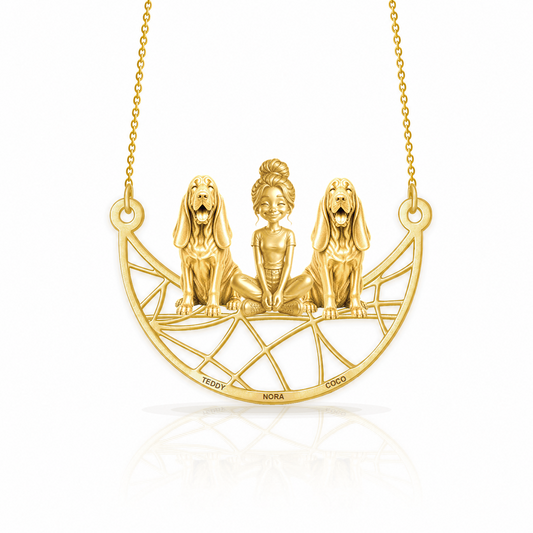 Soulyshine Bloodhound personalized companion necklace