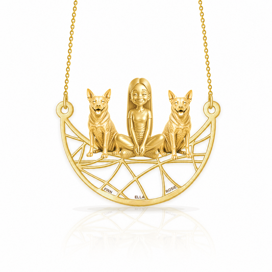 Blue Heeler - 18K Gold Vermeil - 1st