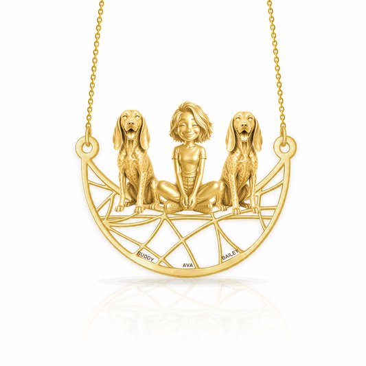 Bluetick Coonhound - 18K Gold Vermeil - 1st