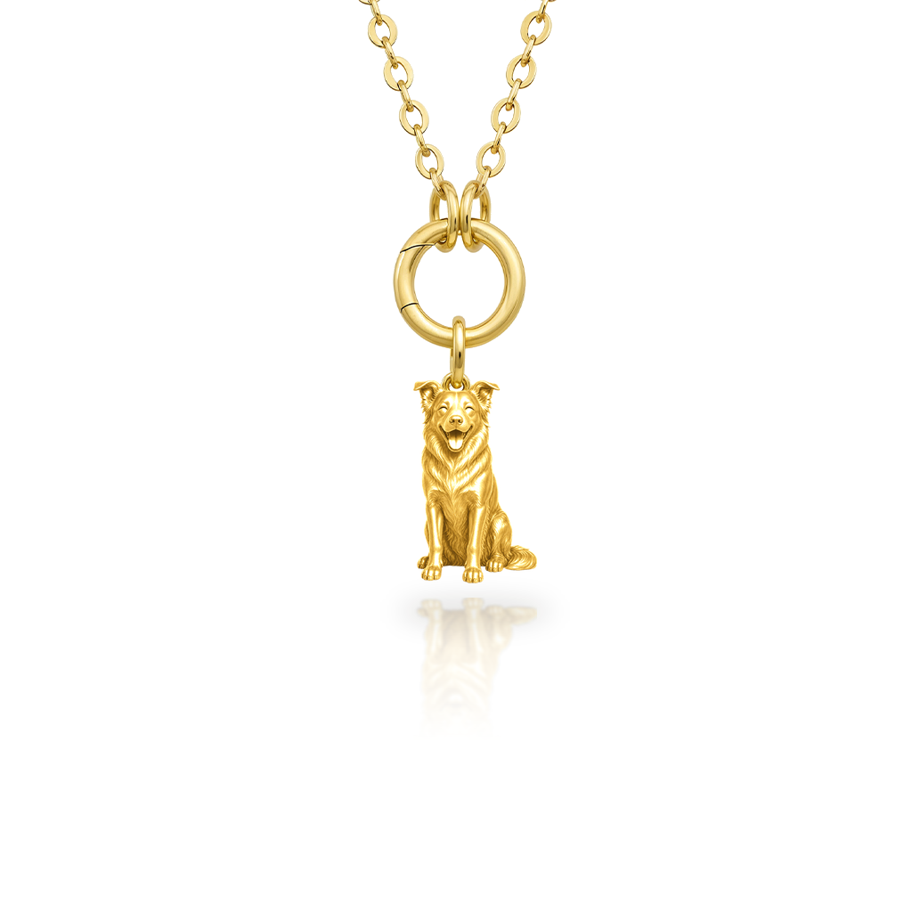 Border-Collie-smooth-coat - 18K Gold Vermeil - 1st
